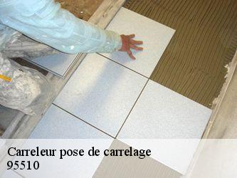 Carreleur pose de carrelage  95510